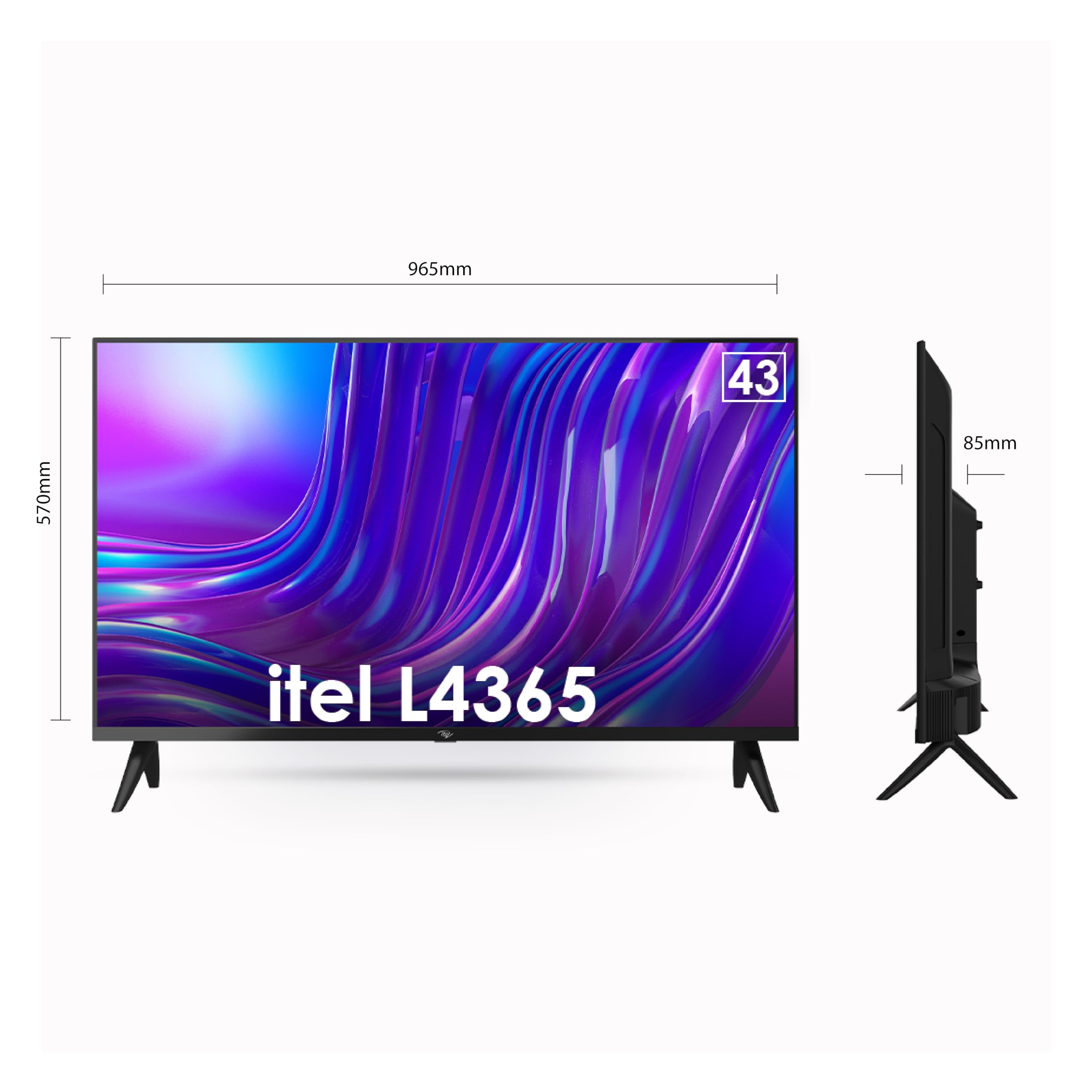 Téléviseur Android itel qled écran 43 pouces